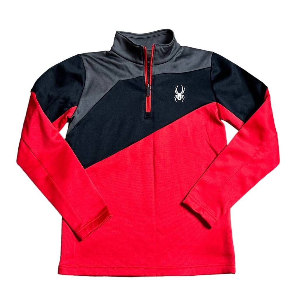 SPYDER BOYS Ambush Zip T Neck Youth Large